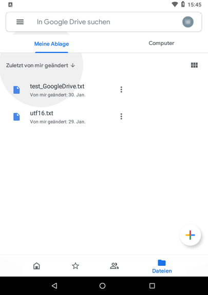 Google Drive-Anwendung 1