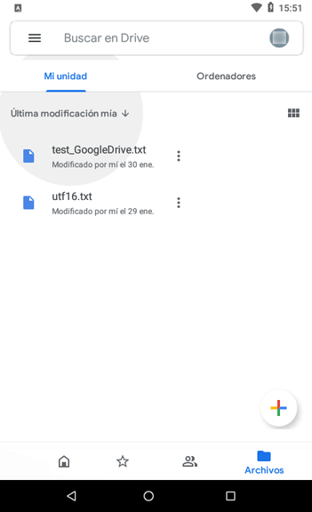 Aplicación Google Drive 1