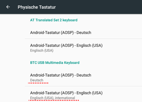 Android 7. Tastaturanpassung 4