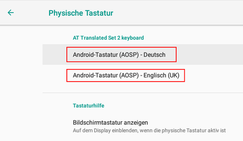 Android 8. Tastaturanpassung 2