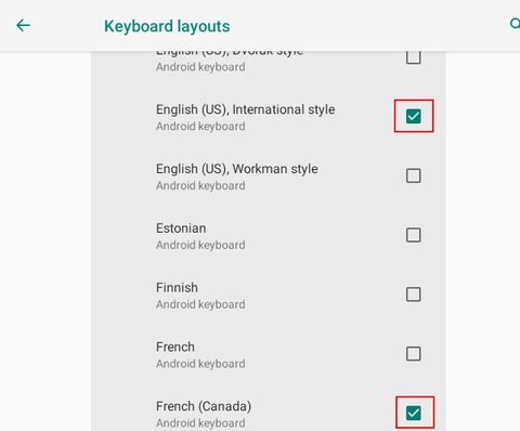 Android 9. Keyboard customization 4